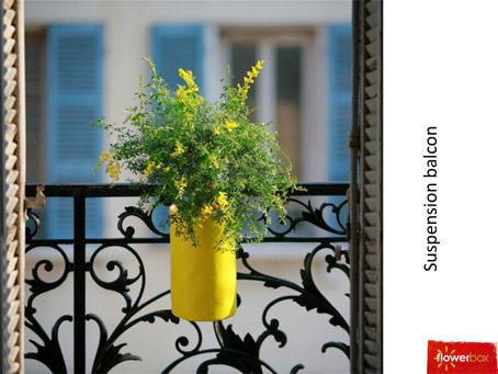 pot de fleur supsension murale